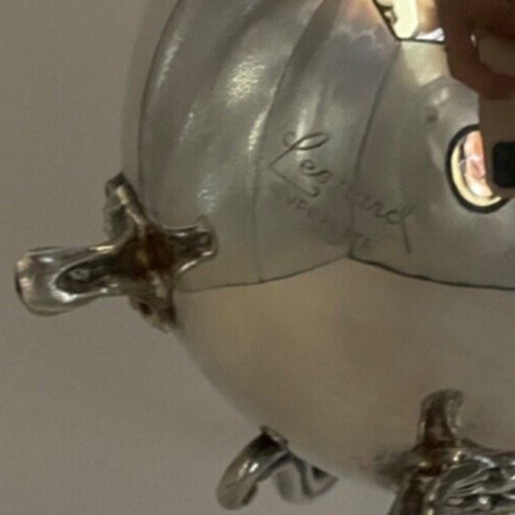 Vintage Leonard Silver Plated Creamer & Sugar Set - Picture 11 of 11